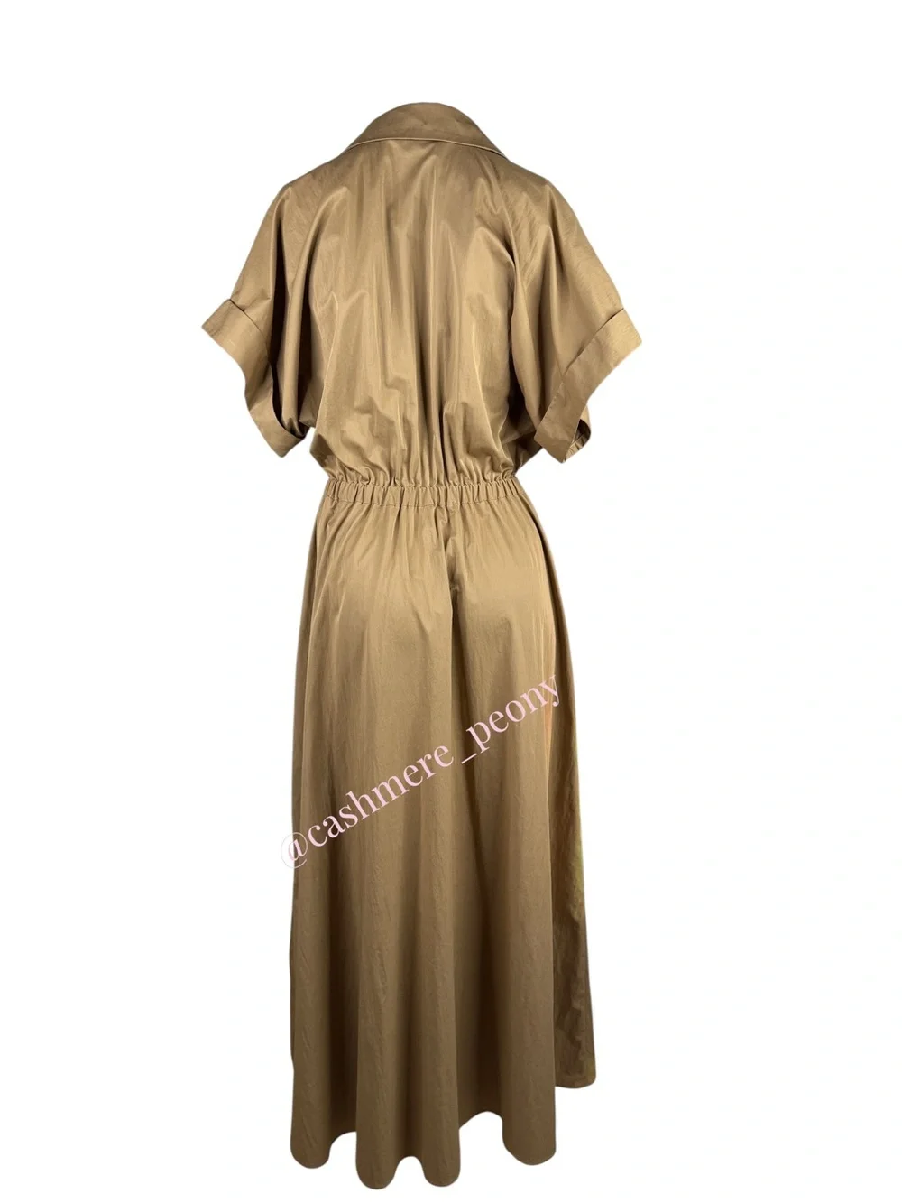 Abercrombie & Fitch Khaki Utility Safari Maxi Shirt Dress Small